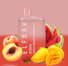 Elf Bar - BC5000 Puff Bar Şarj Edilebilir Peach Mango Watermelon - Dijital Sigara